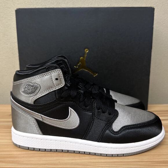 Jordan 1 Retro High OG Satin Shadow PS 13 FD5304 010 Black /Grey - Picture 1 of 6
